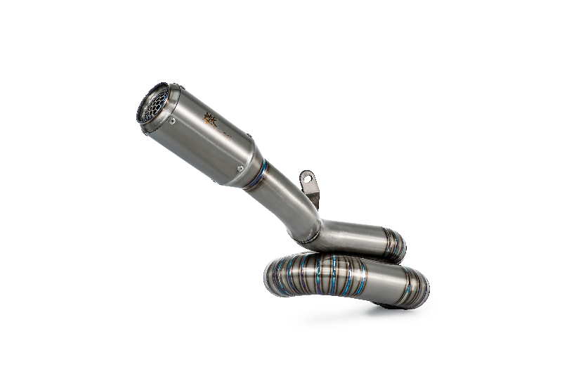 BURNOUTチタンスリップオンマフラー 765RS サイド出し