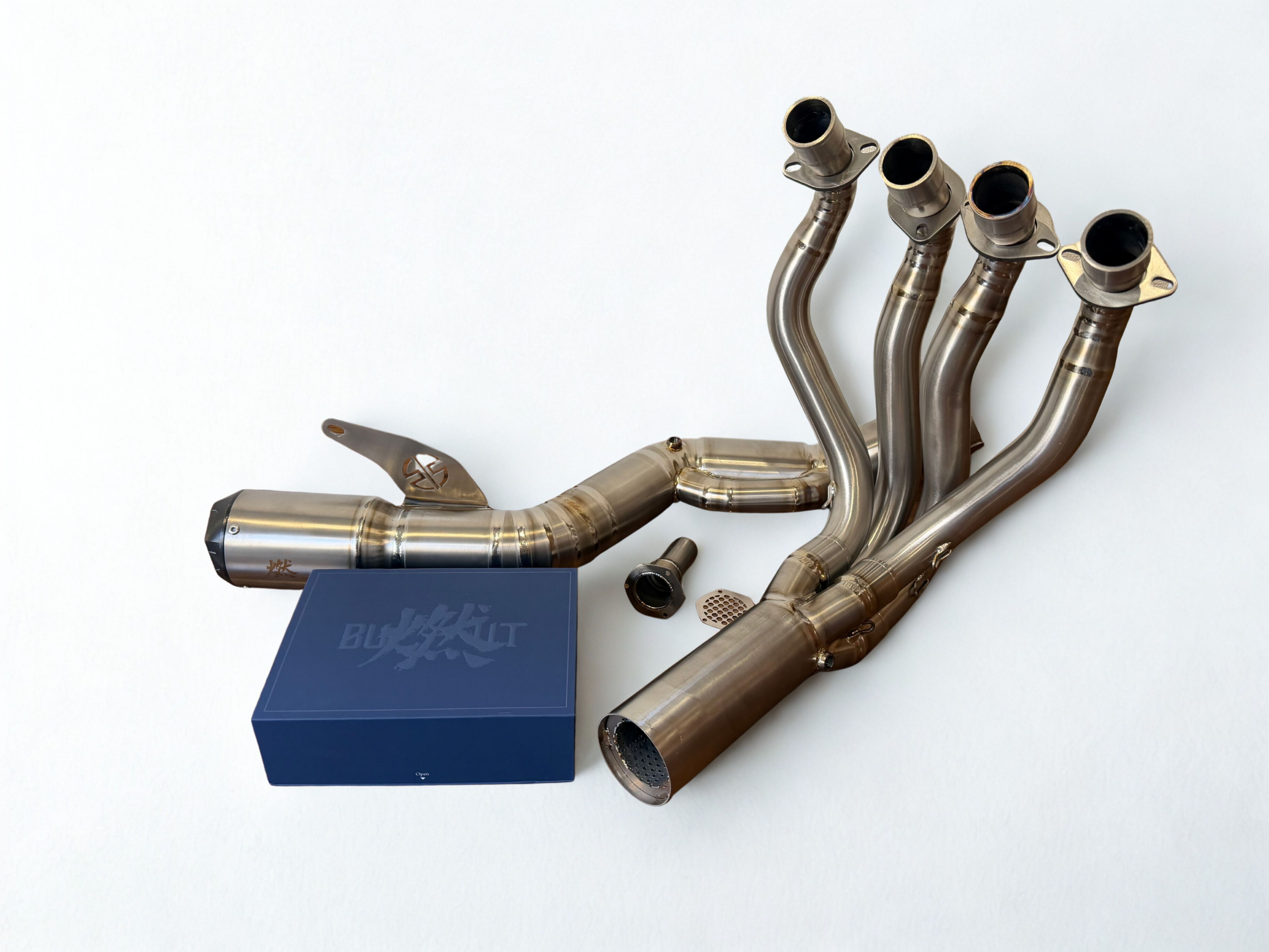 BURNOUTチタンフルエキゾーストマフラー ZX-4R/RR サイド出し