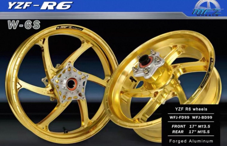 【MFZ Racing】フォージドホイールセット D-6  YZF-R6
