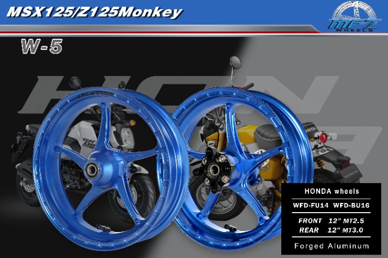 【MFZ Racing】フォージドホイールセット  モンキー125